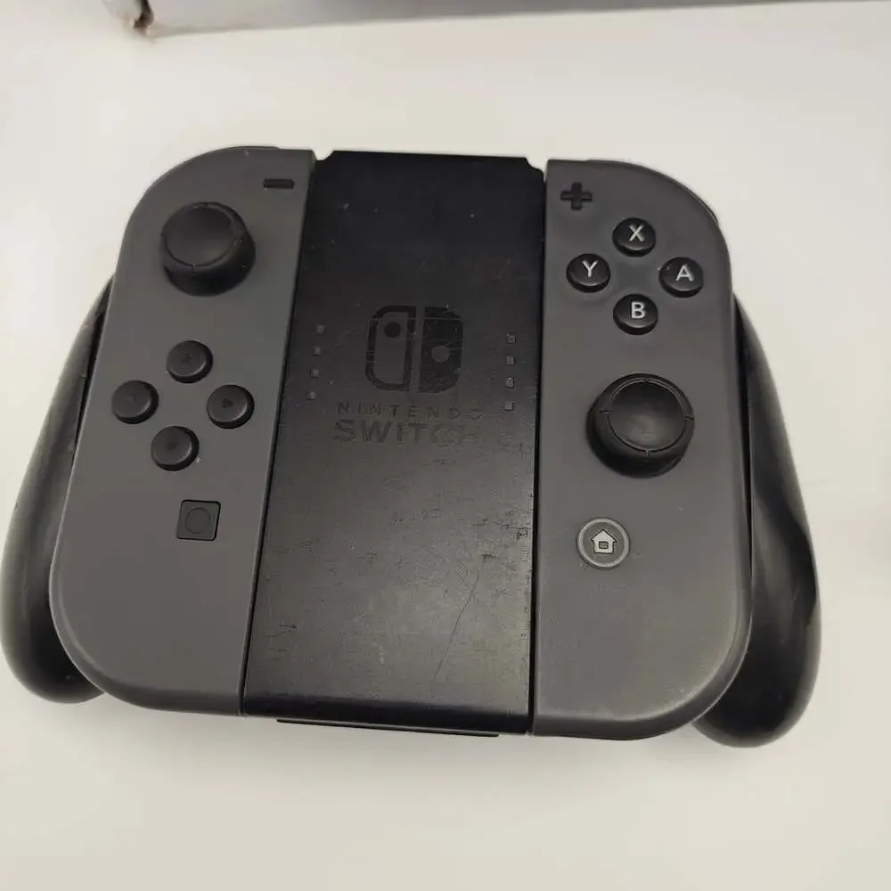 Nintendo Switch Gray Console V1 HAC-001 In Box With Accessories & 2 Games